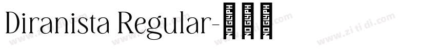 Diranista Regular字体转换